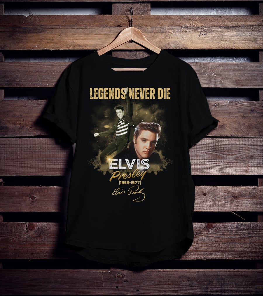 LEGENDS NEVER DIE ELVIS PRESLEY 1935-1977 T-Shirt