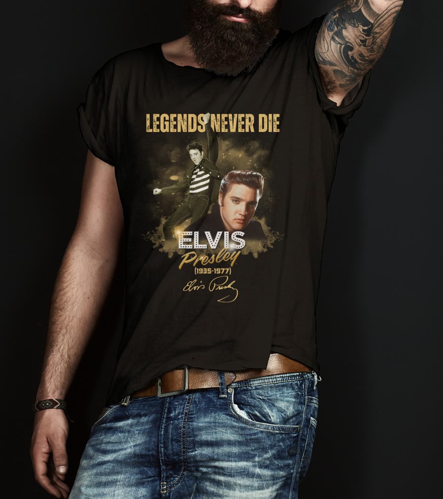 LEGENDS NEVER DIE ELVIS PRESLEY 1935-1977 T-Shirt