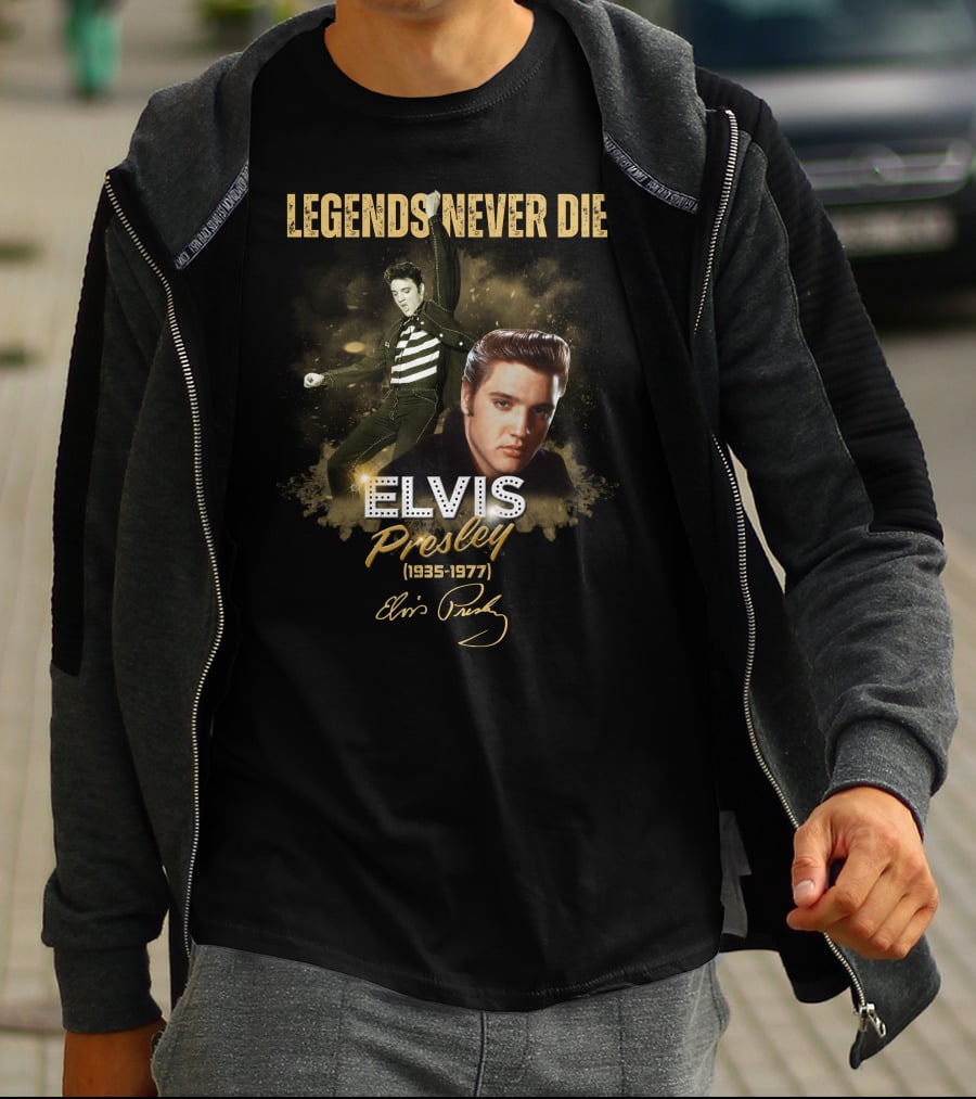 LEGENDS NEVER DIE ELVIS PRESLEY 1935-1977 T-Shirt