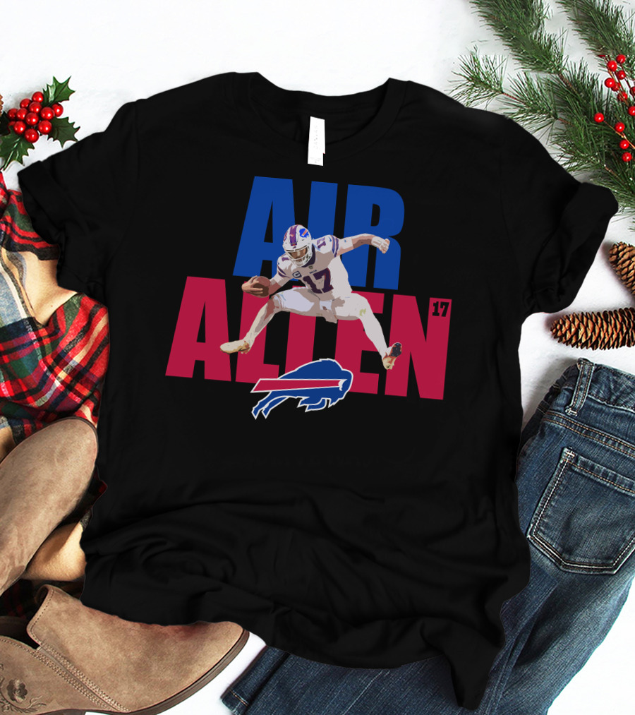 AIR ALLEN 17 Buffalo Bills Quarterback Football T-Shirt