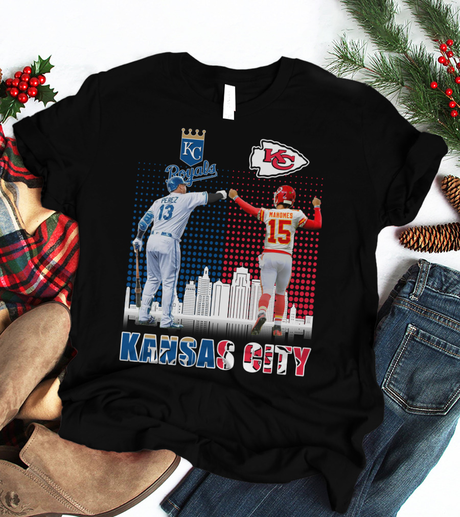 KANSAS CITY PEREZ ROYALS MAHOMES CHIEFS 18 T-Shirt