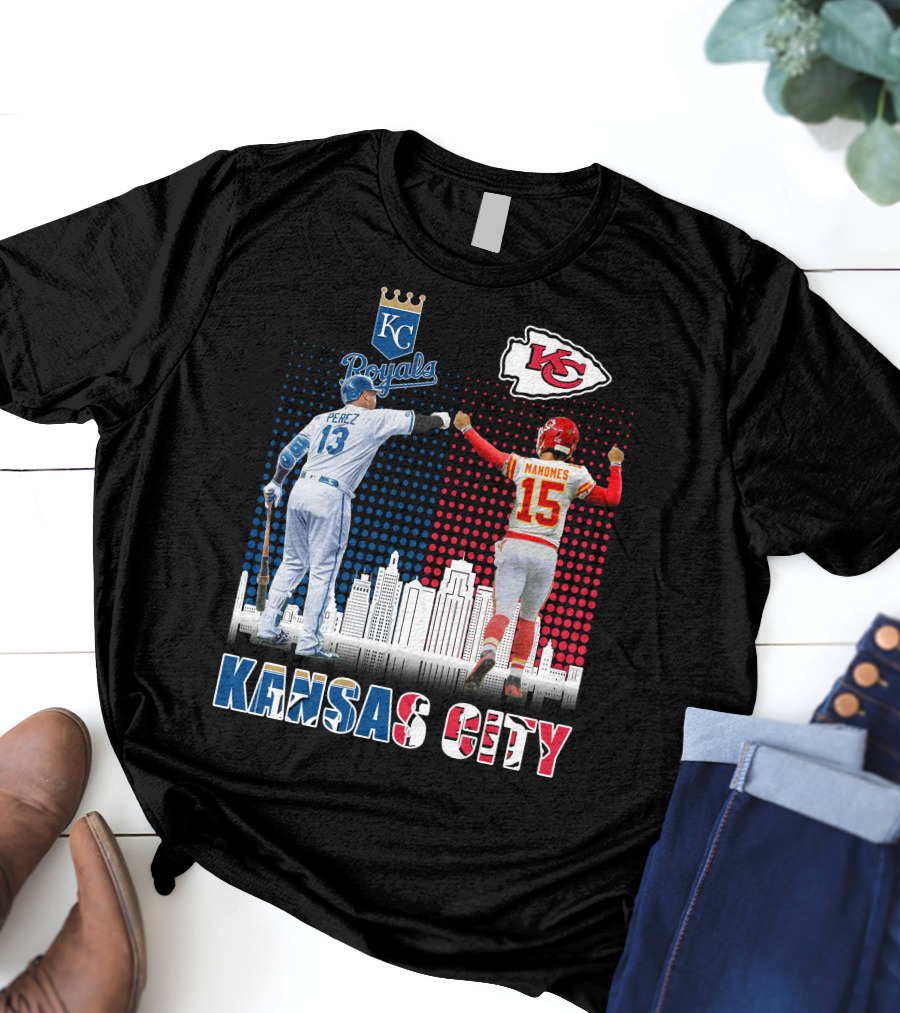 KANSAS CITY PEREZ ROYALS MAHOMES CHIEFS 18 T-Shirt