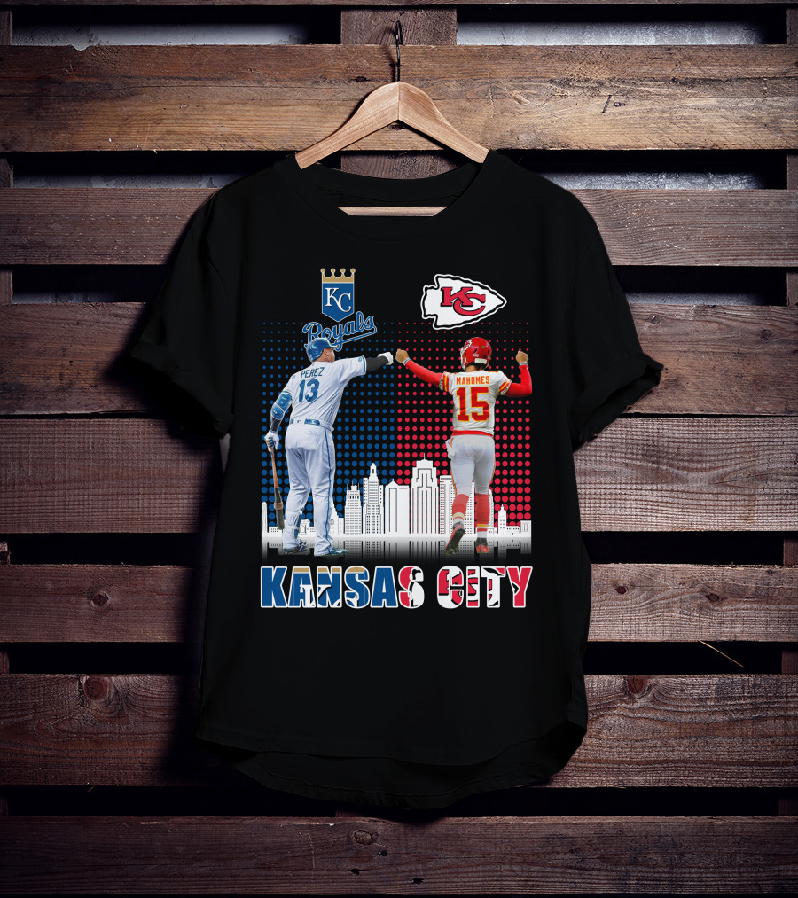 KANSAS CITY PEREZ ROYALS MAHOMES CHIEFS 18 T-Shirt