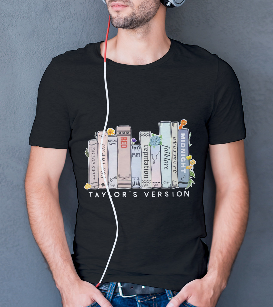 Taylor Swift Fearless Speak Now Red 1989 Reputation Folklore Evermore Midnight Taylor's Version T-Shirt