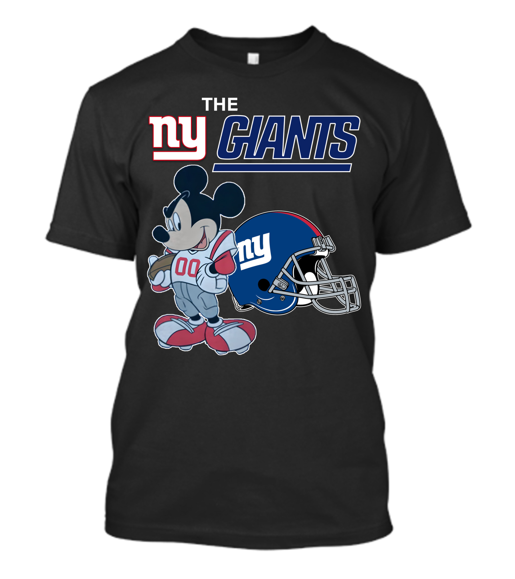 NEW YORK GIANTS MICKEY MOUSE FOOTBALL HELMET 00 T-Shirt