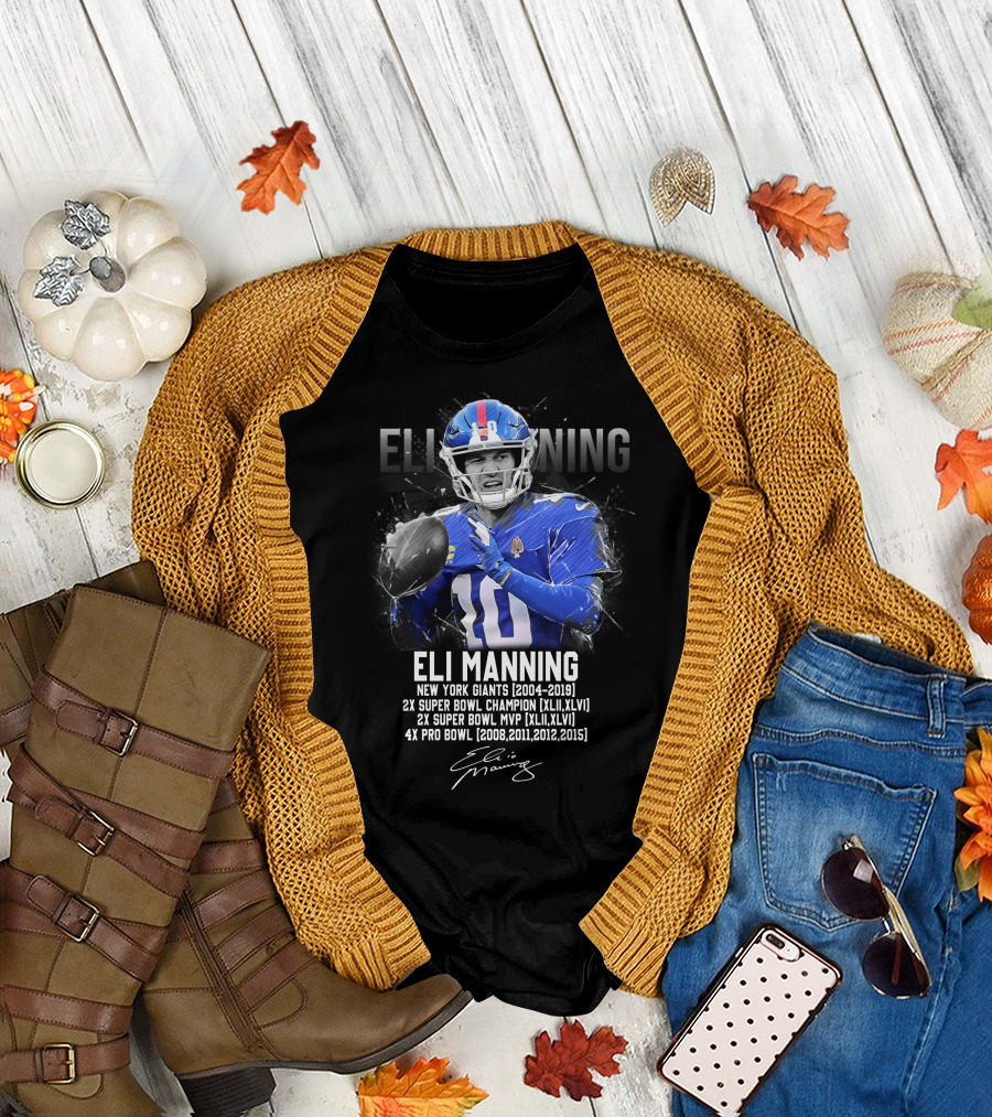 ELI MANNING NEW YORK GIANTS FOOTBALL LEGEND T-Shirt