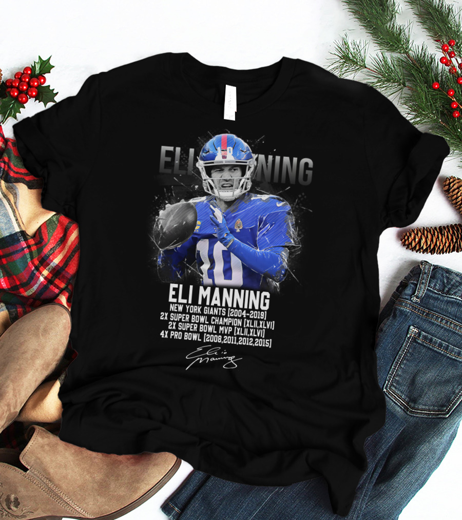 ELI MANNING NEW YORK GIANTS FOOTBALL LEGEND T-Shirt