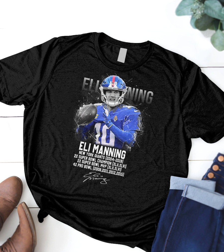 ELI MANNING NEW YORK GIANTS FOOTBALL LEGEND T-Shirt