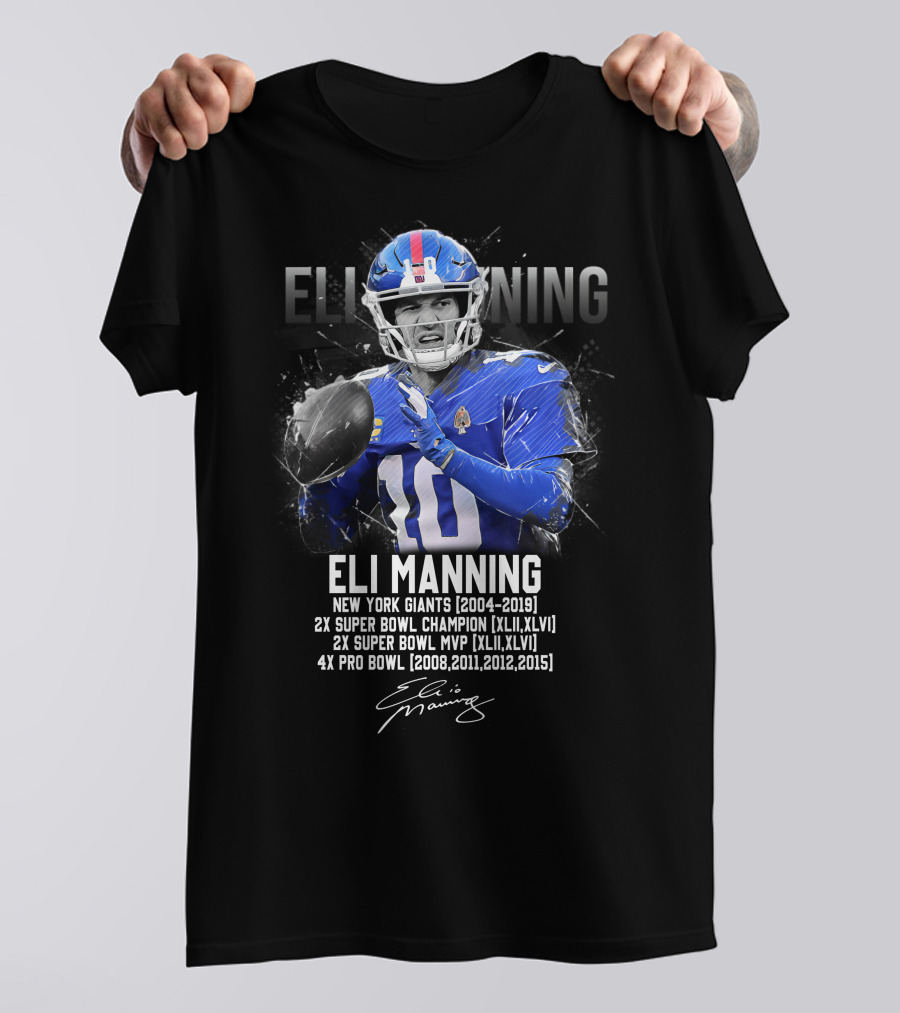 ELI MANNING NEW YORK GIANTS FOOTBALL LEGEND T-Shirt