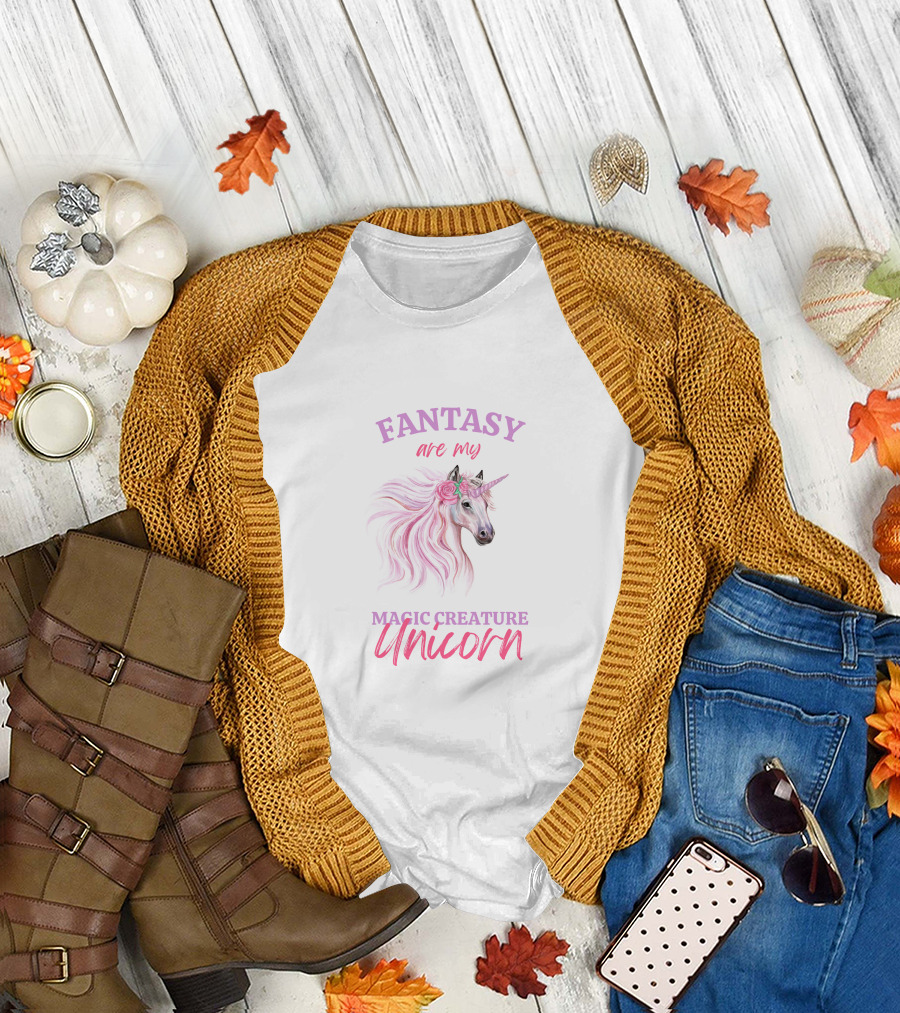 Fantasy Are My Magic Creature Unicorn T-Shirt