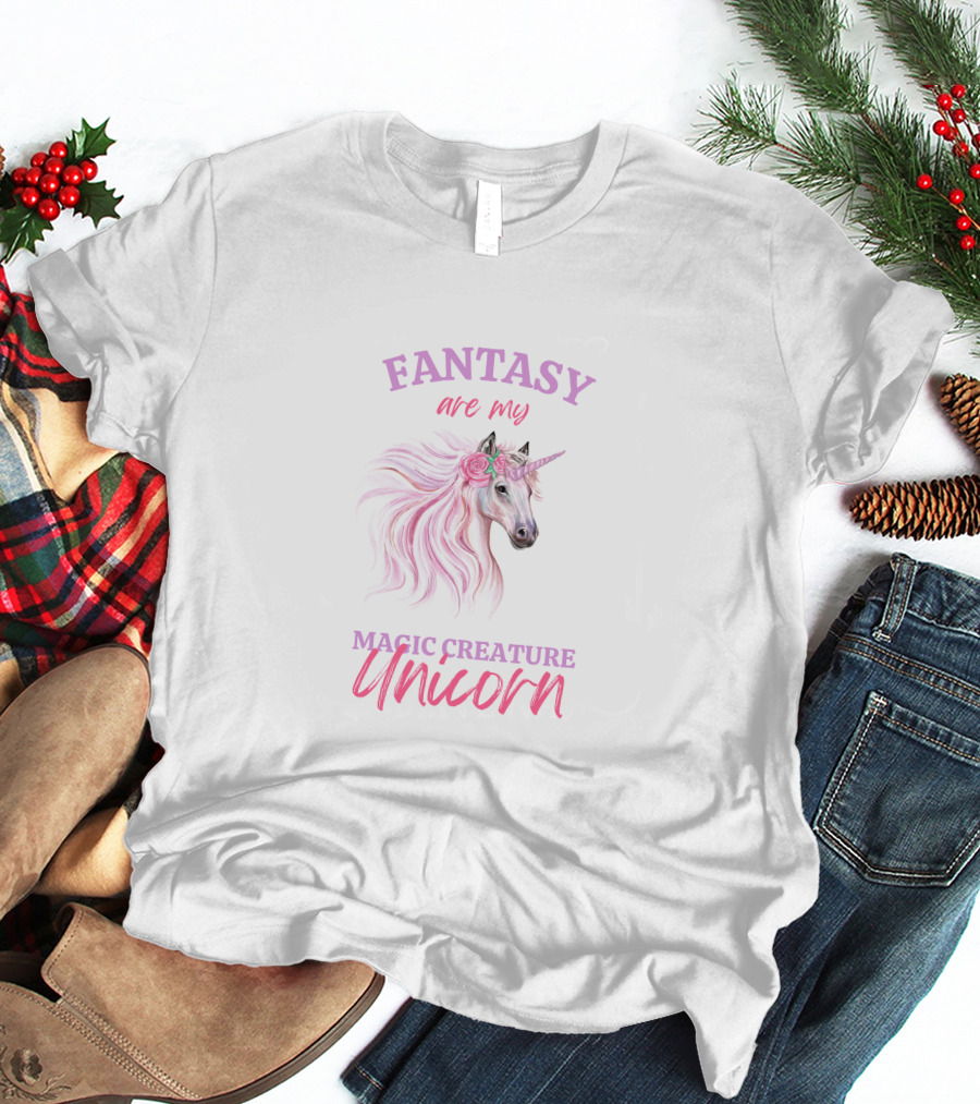 Fantasy Are My Magic Creature Unicorn T-Shirt