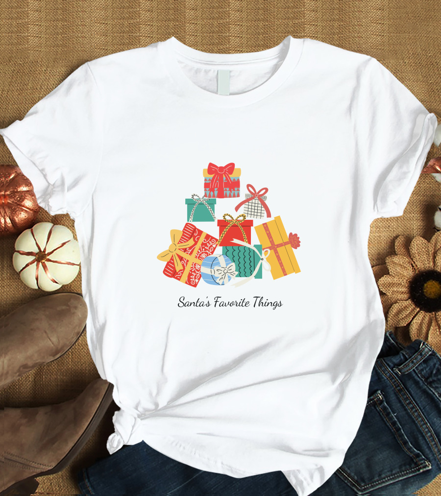 Santa's Favorite Things Presents T-Shirt