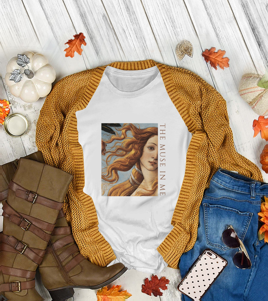 The Muse In Me Botticelli Venus T-Shirt