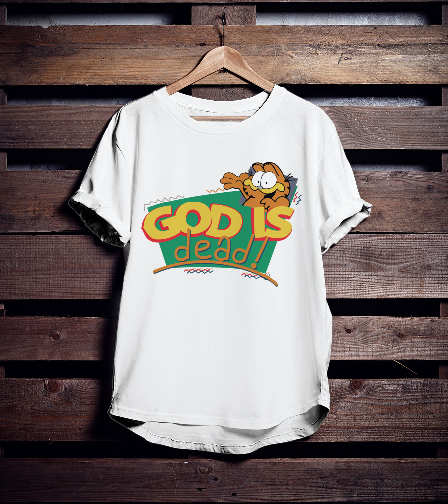 God Is Dead Garfield T-Shirt