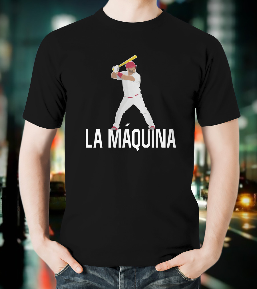 La Máquina Baseball Player With Bat Iconic Pose T-Shirt