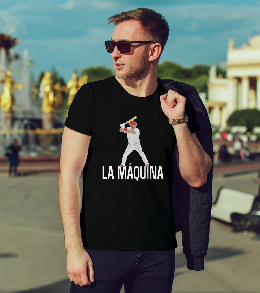La Máquina Baseball Player With Bat Iconic Pose T-Shirt