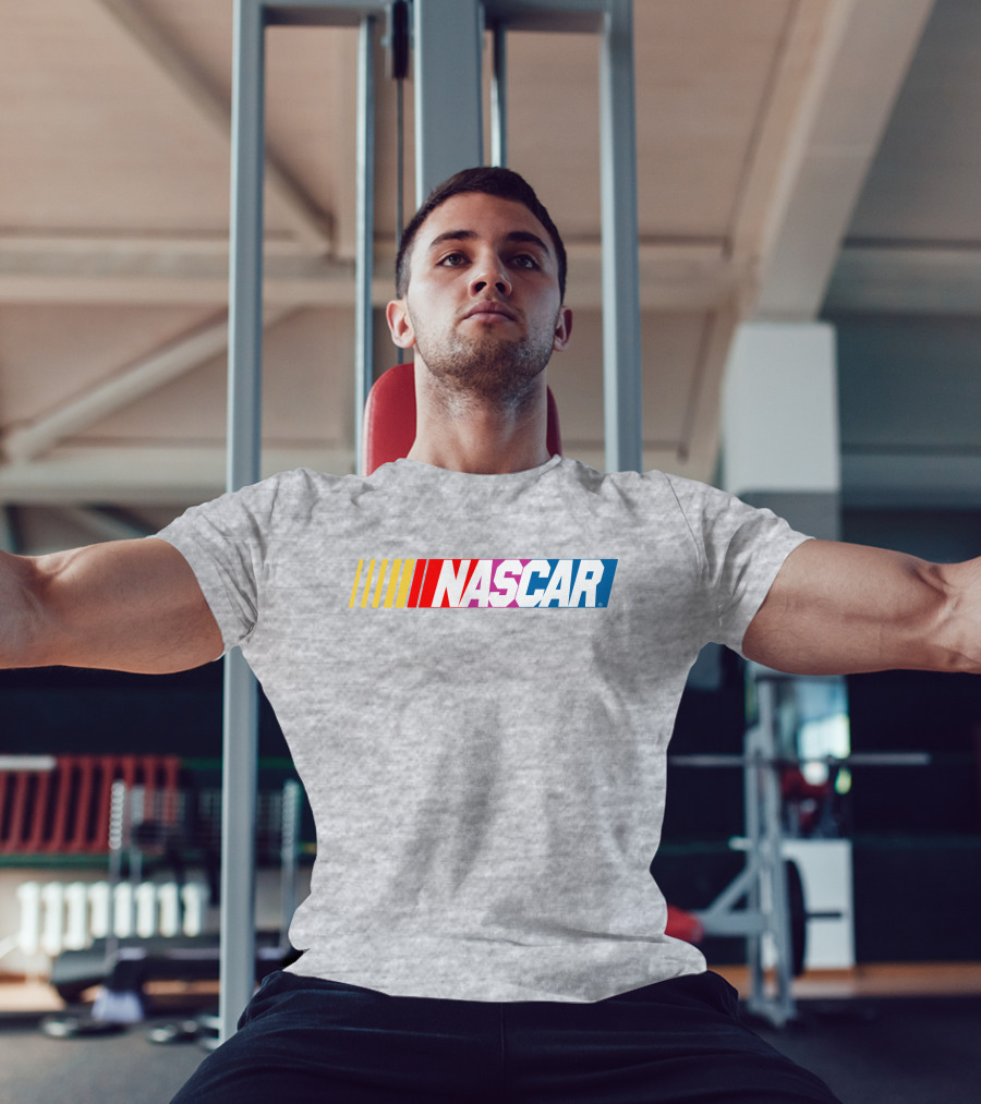 NASCAR Racing Logo With Gradient Bars T-Shirt