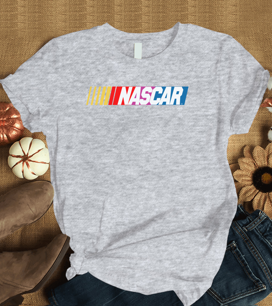 NASCAR Racing Logo With Gradient Bars T-Shirt