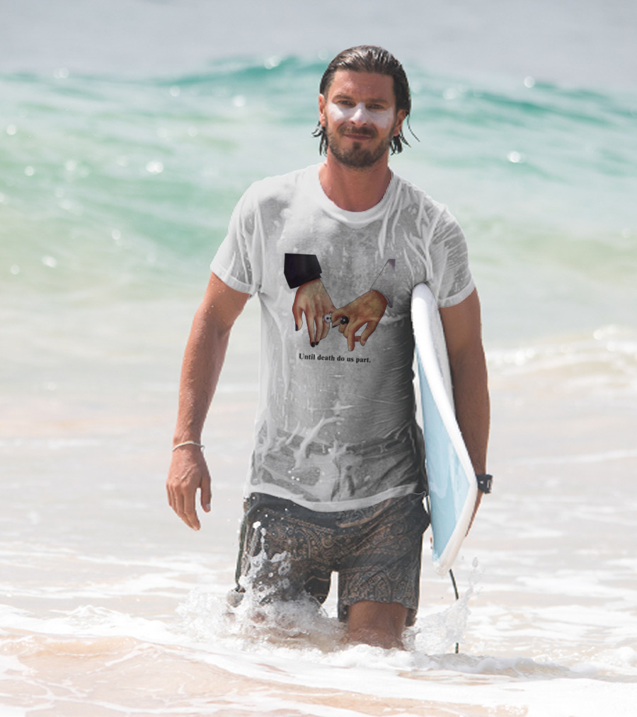 Until Death Do Us Part Yin Yang Rings Holding Hands T-Shirt