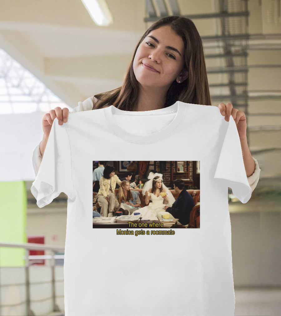 Friends The One Where Monica Gets A Roommate Wedding Dress Scene T-Shirt