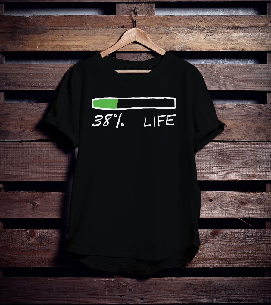 Nas Daily 38% Life Progress Bar T-Shirt