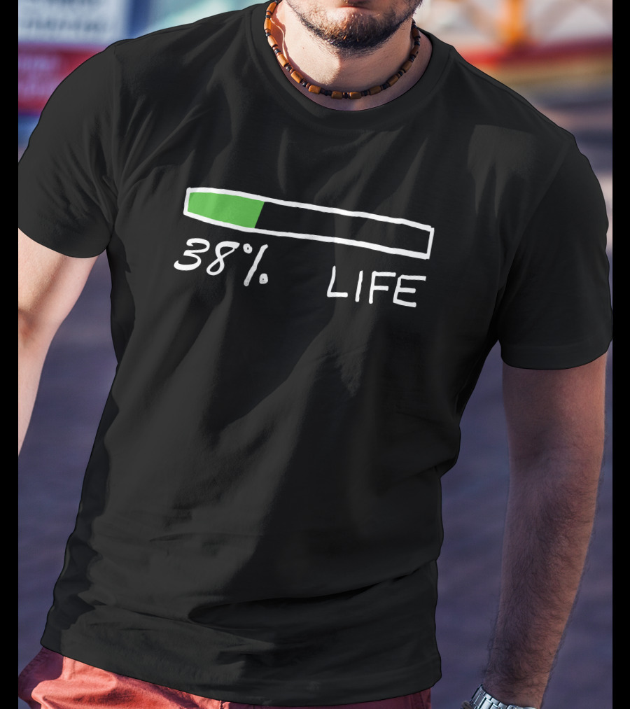Nas Daily 38% Life Progress Bar T-Shirt
