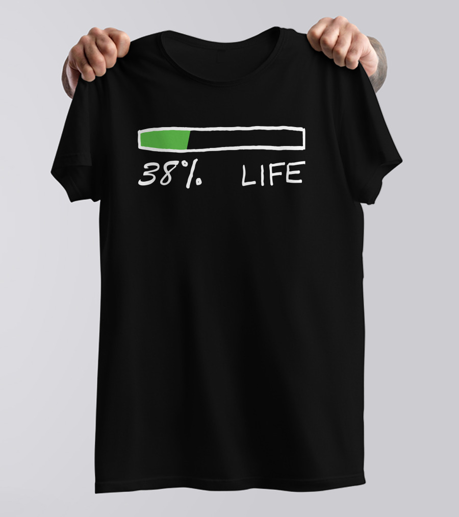 Nas Daily 38% Life Progress Bar T-Shirt