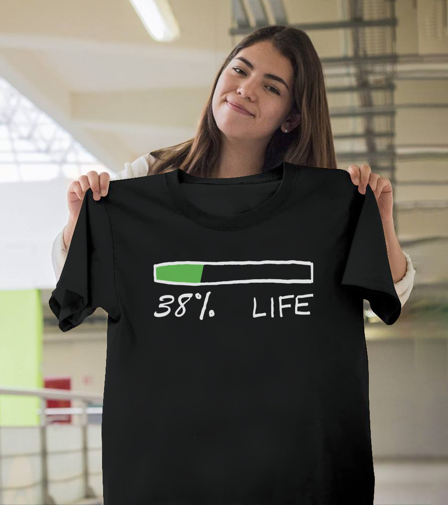 Nas Daily 38% Life Progress Bar T-Shirt