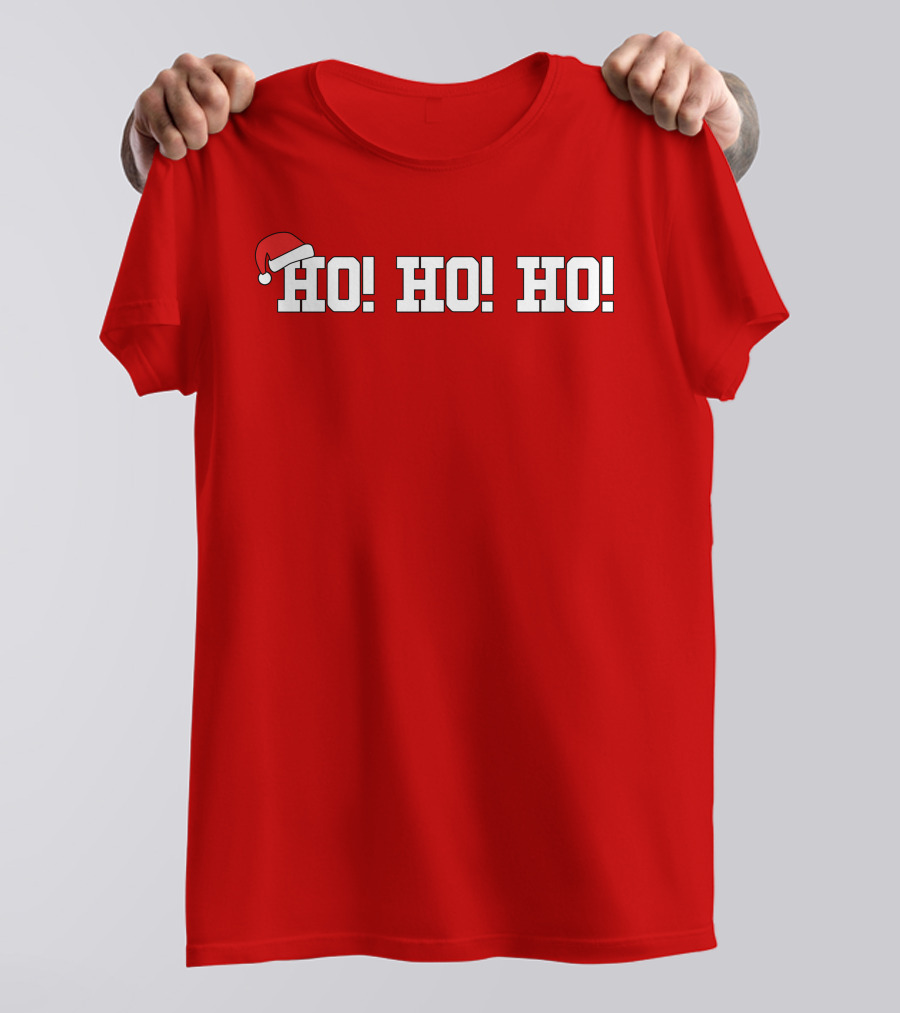 Ho Ho Ho Heather Harmon Santa Hat Holiday Cheer T-Shirt
