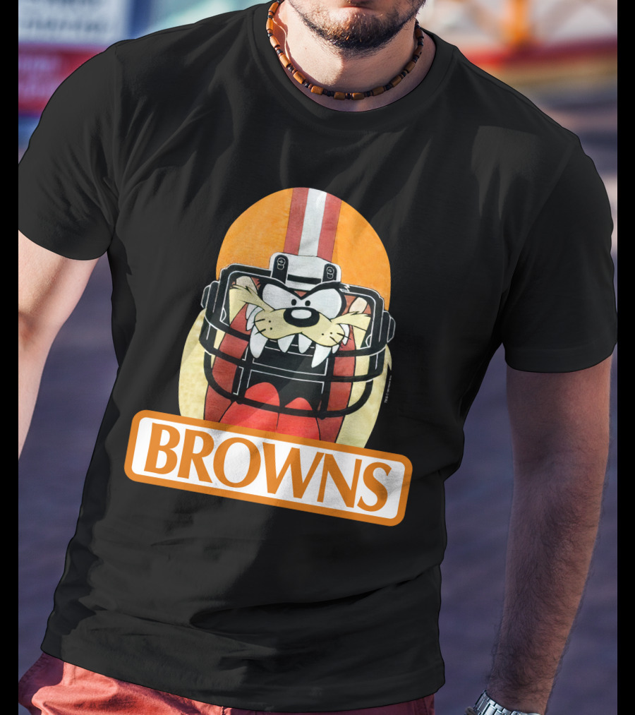 Browns Taz Football Helmet Jake Paul T-Shirt