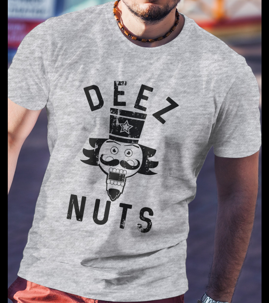 Deez Nuts Nutcracker Face Star Hat T-Shirt