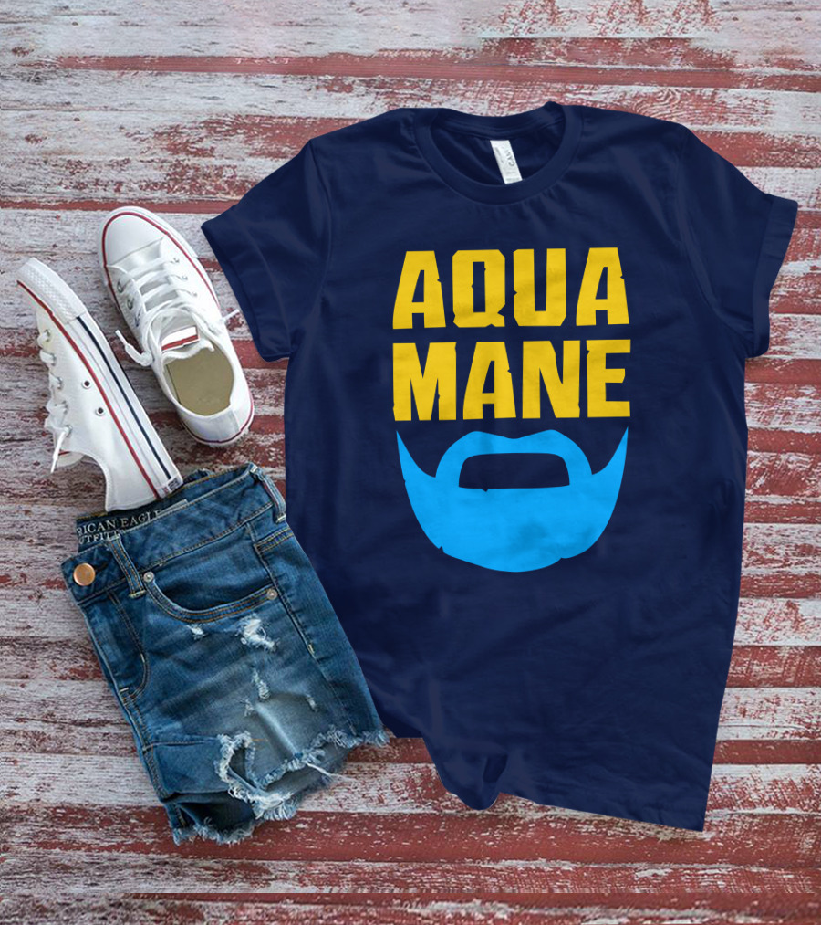 Aqua Mane Iconic Blue Beard T-Shirt