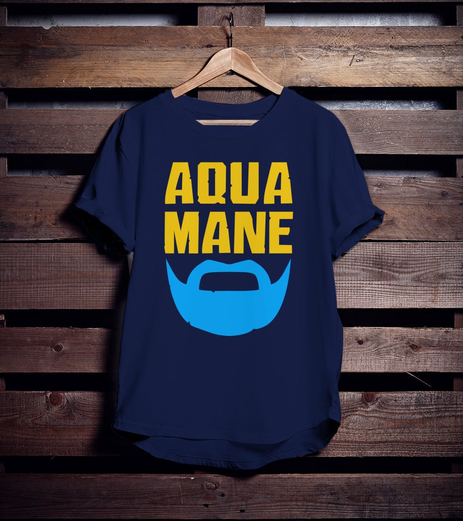 Aqua Mane Iconic Blue Beard T-Shirt