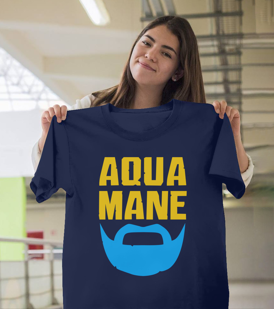 Aqua Mane Iconic Blue Beard T-Shirt