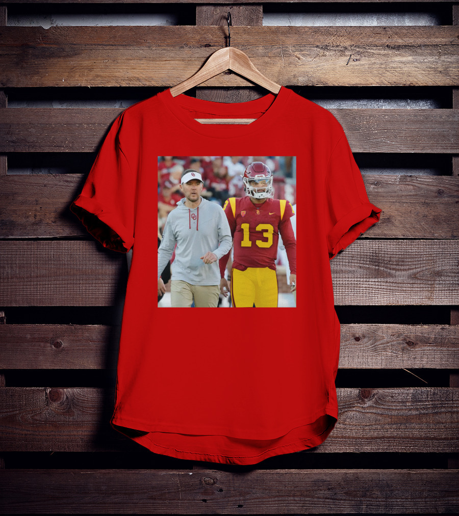 Lincoln Riley And Caleb Williams USC Football Collaboration T-Shirt