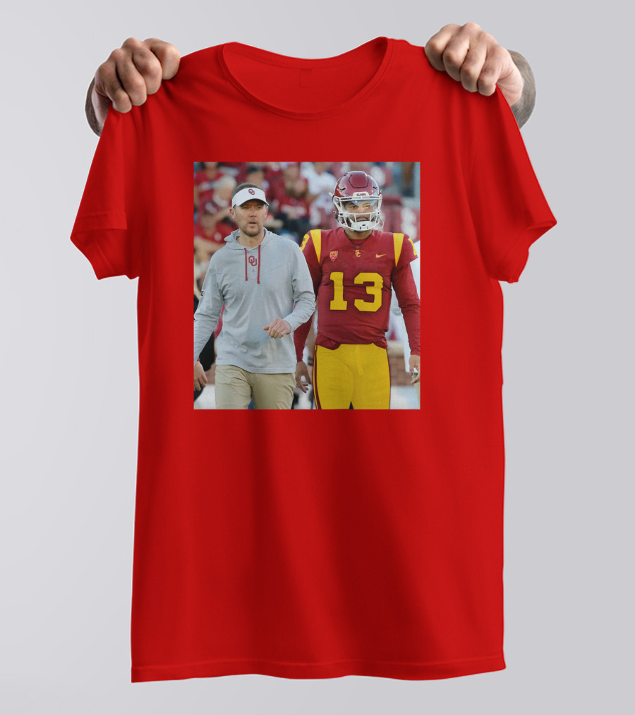 Lincoln Riley And Caleb Williams USC Football Collaboration T-Shirt
