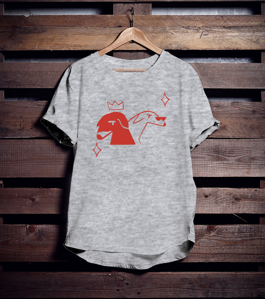 Walter And Betty Crowned Red Dog Duo With Sparkles T-Shirt