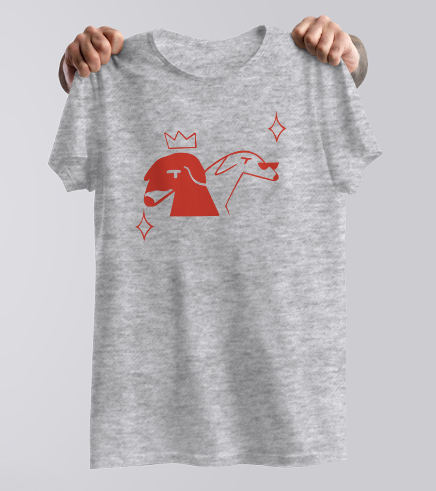 Walter And Betty Crowned Red Dog Duo With Sparkles T-Shirt