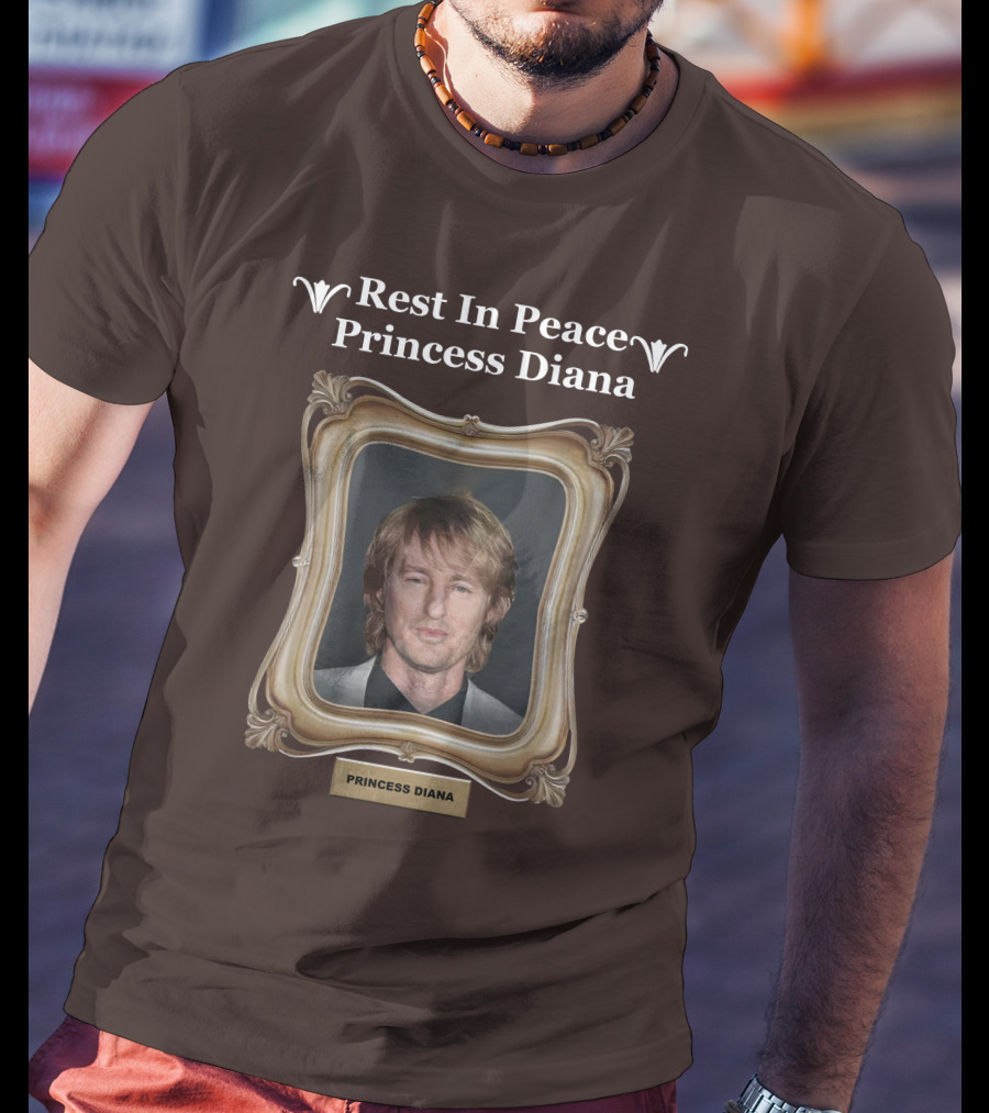 Rest In Peace Princess Diana Owen Wilson Frame T-Shirt