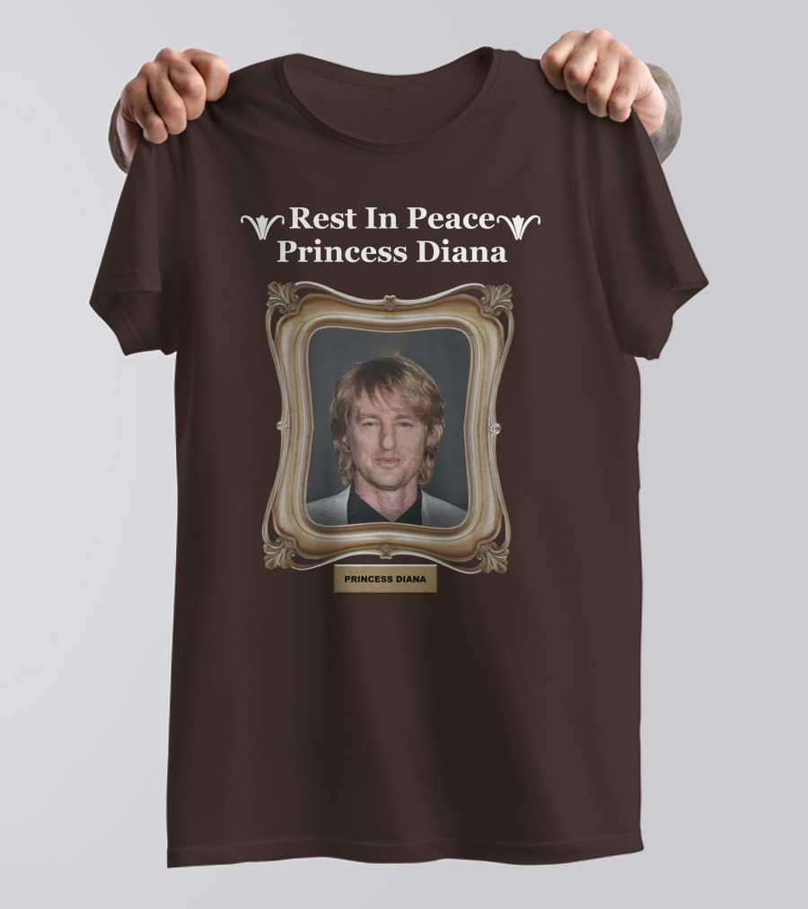 Rest In Peace Princess Diana Owen Wilson Frame T-Shirt