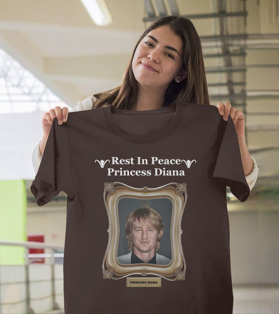 Rest In Peace Princess Diana Owen Wilson Frame T-Shirt