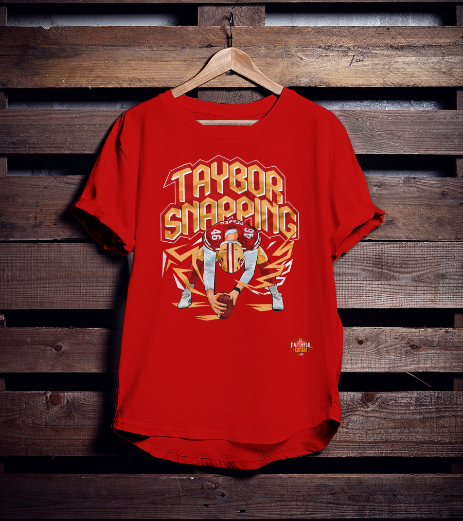 Taybor Snapping Faithful Gear 49 Football T-Shirt