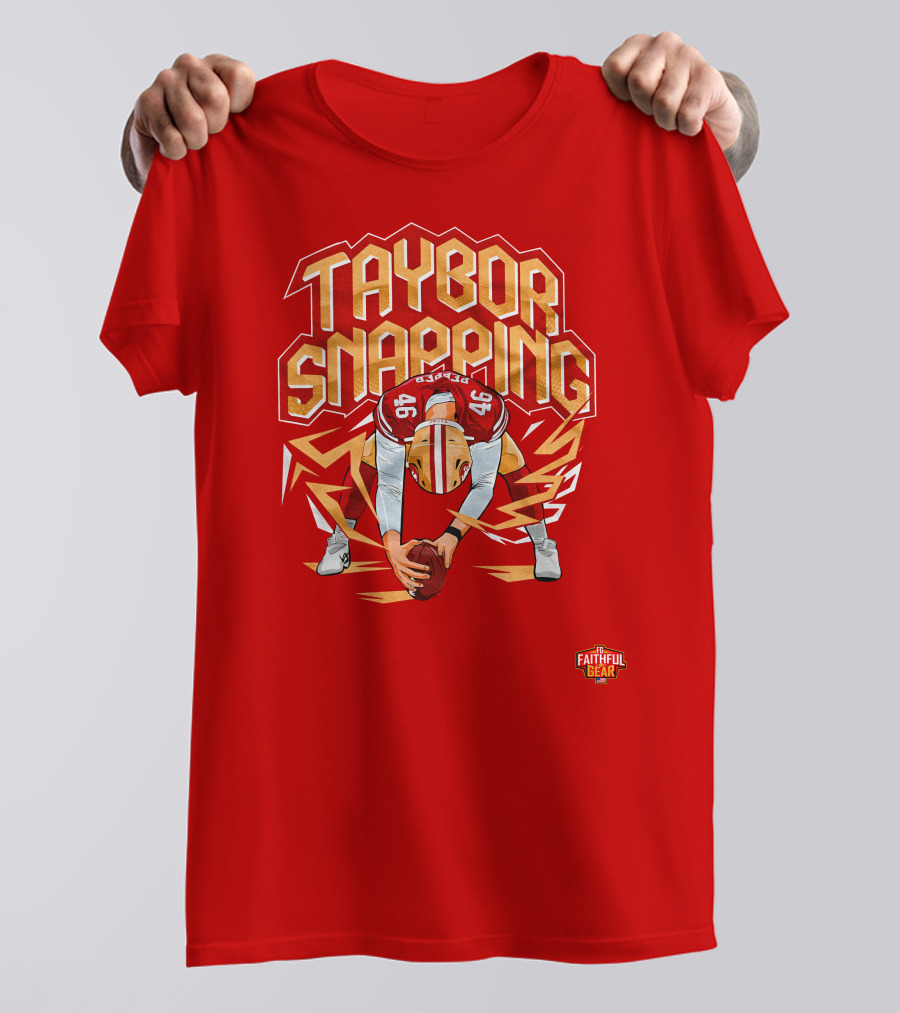 Taybor Snapping Faithful Gear 49 Football T-Shirt