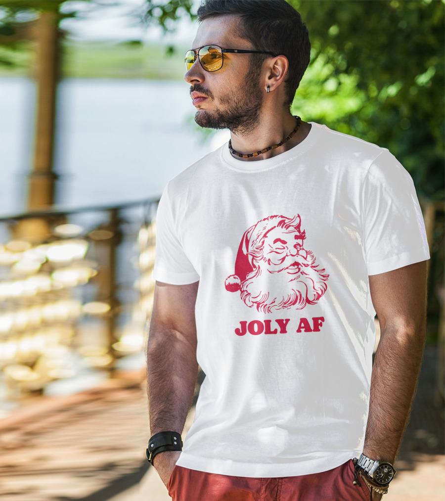Joly Af Santa Claus Christmas Humor T-Shirt