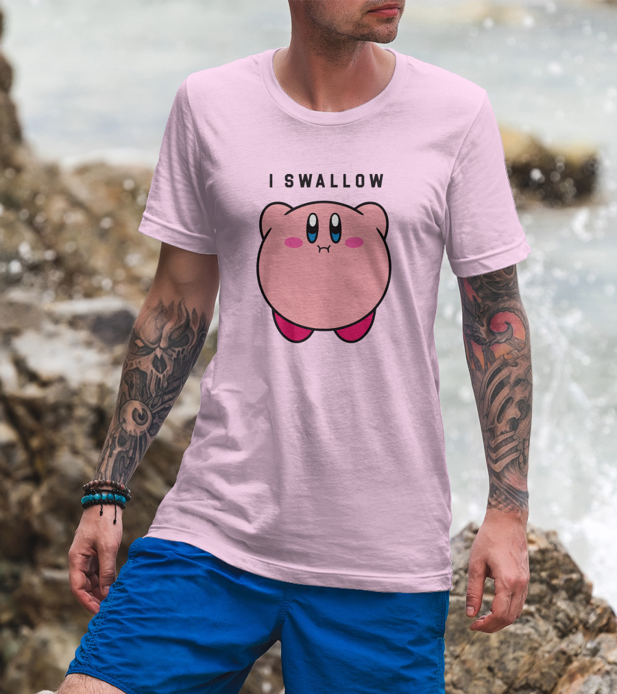 Kirby I Swallow Retro Gaming T-Shirt