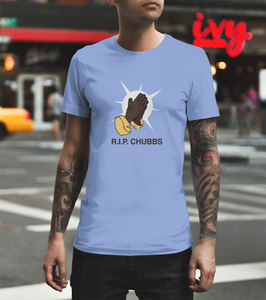 R.I.P. Chubbs Praying Hands T-Shirt
