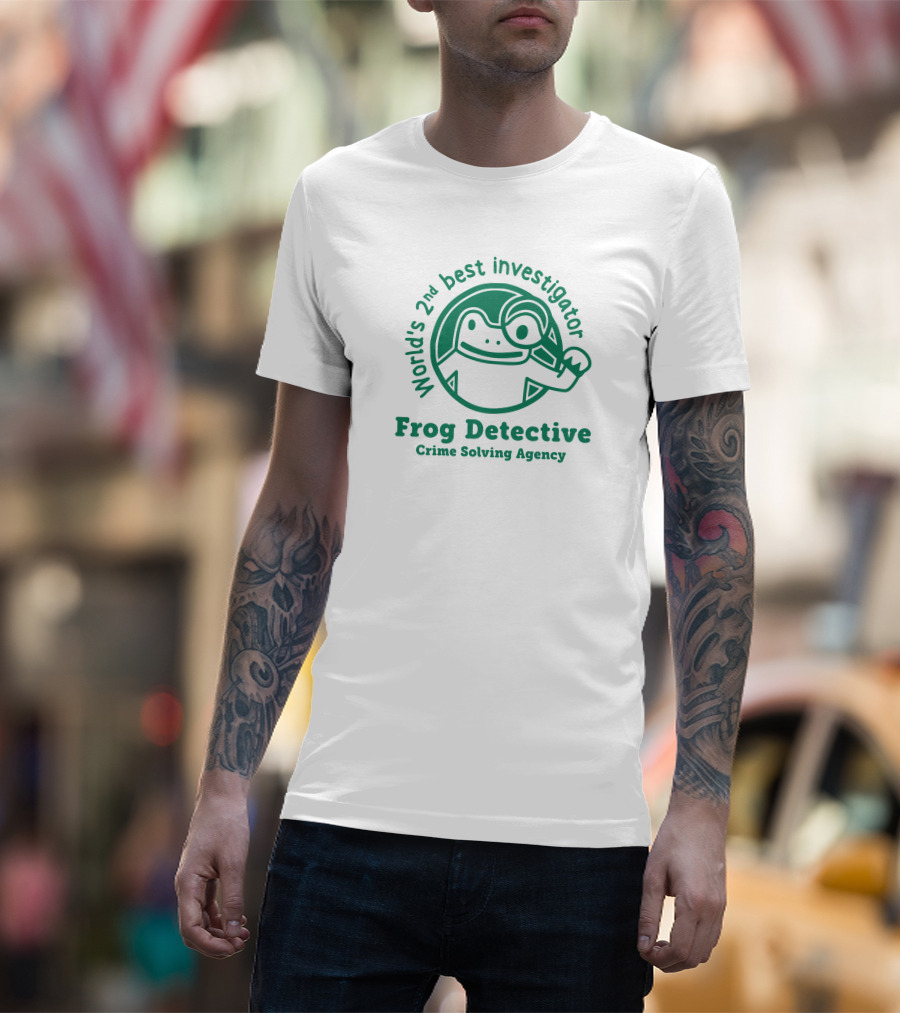 World's 2nd Best Investigator Frog Detective Crime Solving Agency T-Shirt