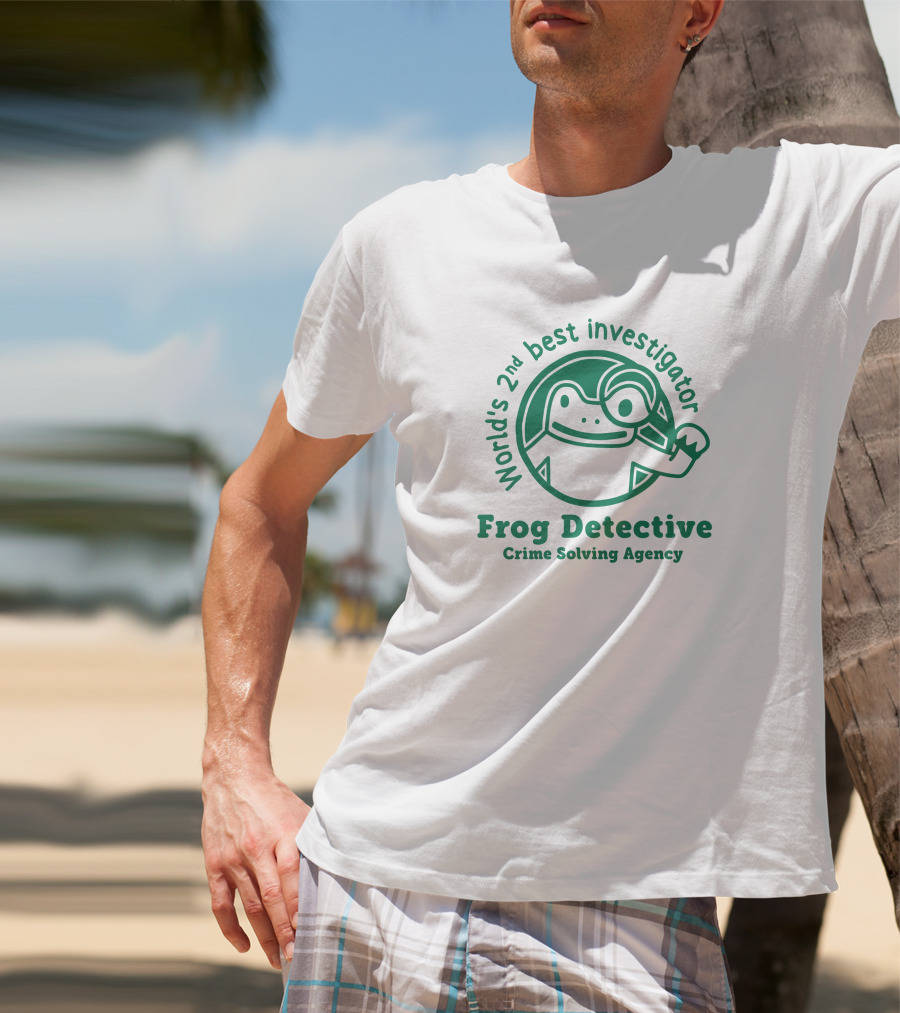 World's 2nd Best Investigator Frog Detective Crime Solving Agency T-Shirt