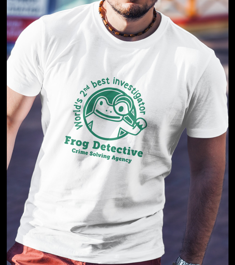 World's 2nd Best Investigator Frog Detective Crime Solving Agency T-Shirt