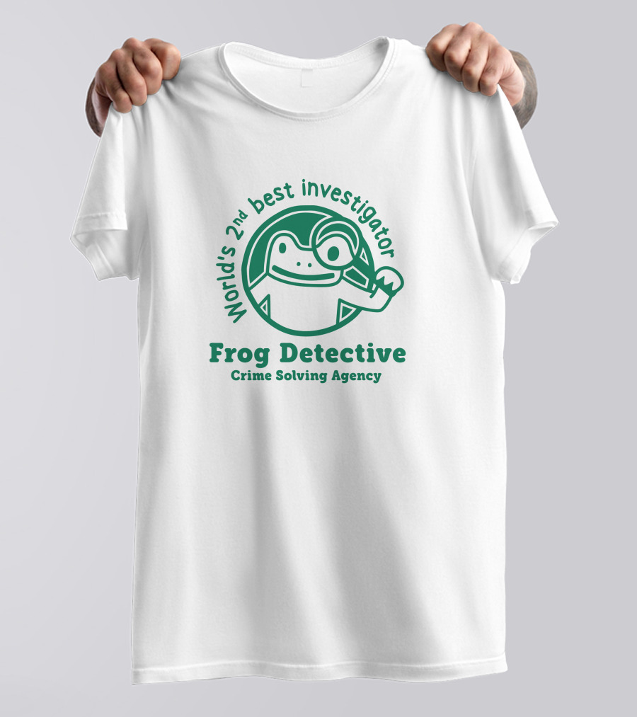 World's 2nd Best Investigator Frog Detective Crime Solving Agency T-Shirt